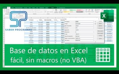 Excel | Créer des bases de données et rechercher des documents sans macros Excel. HD tutoriel espagnol